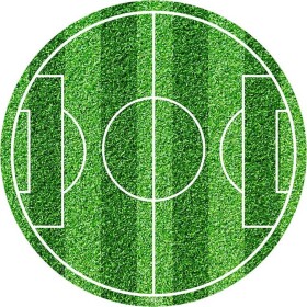 Fondánový jedlý papír na tortu futbalové ihrisko 20 cm - Dekora - Dekora