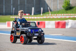 Mamido Elektrické autíčko Jeep Raptor 4x4 čierne s plameňmi