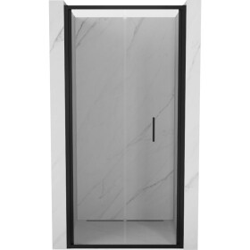 MEXEN - Exo skladacie sprchové dvere 120, transparent, čierna 816-120-000-70-00