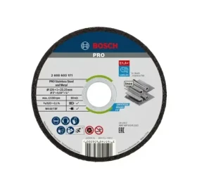 BOSCH 2608603171 / Rezací kotúč na nerezovú oceľ / Priemer 125 x 22.23 mm / Šírka rezu 1.0 mm (2608603171)