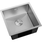MEXEN - Trixo oceľový drez 1-bowl 440 x 440 mm, nerez 6413441000-01