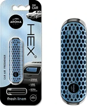 CAR HEX fresh linen / Osviežovač vzduchu do auta / vôňa svieža bielizeň