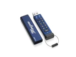 IStorage dátAshur Pre 64GB / USB 3.0 / čítanie: 116MBs / zápis: 43MBs / 256-bit Hardware / PIN (IS-FL-DA3-256-64)