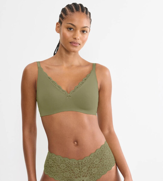 Dámska podprsenka Amourette N01 - GREEN - zelená 7855 - TRIUMPH Olive Gold 80C
