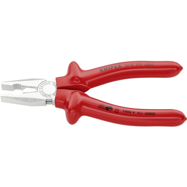 Knipex 03 07 200 VDE kombinované kliešte 200 mm DIN ISO 5746, DIN EN 60900; 03 07 200