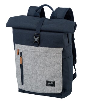 Roll top batoh Travelite Basics Roll-up Backpack Navy/Grey