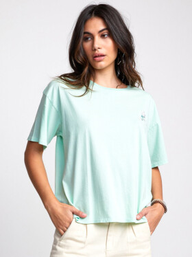 RVCA PETITE ROSE MINT dámske tričko s krátkym rukávom - S