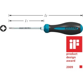 Hazet HAZET 802-PZ2 dielňa krížový skrutkovač PZ 2 Dĺžka drieku: 100 mm DIN ISO 8764-1, DIN ISO 8764-2; 802-PZ2