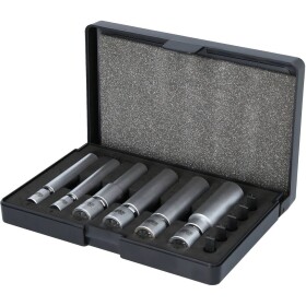 KS Tools 500.7325 1/4" + 3/8" špeciálna súprava žhaviacich a zapaľovacích sviečok s kĺbom, 11 ks; 500.7325