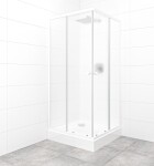 SAT - Set sprchovacieho kúta a vaničky, štvorec 90x90 cm Multi Basic SIKOBKMUQ90CH0 SIKOBKMUQ90CH0