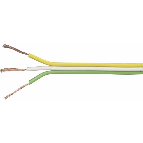 TRU COMPONENTS 1567054 opletenie / lanko 3 x 0.14 mm² žltá, biela, zelená 25 m; 1567054