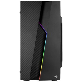 AeroCool Bolt Mini čierna / PC skriňa / Micro ATX / 1x USB 3.0 / 2x USB 2.0 / Bez zdroja / priehľadná bočnica (AEROPGSBOLTMINI-BK-R)