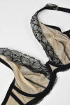 Dámska podprsenka JULIA BRALETTE 19185 Black with beige - Mediolano 90B černá-béžová