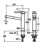 KWC Drezová batéria KWC Bevo E, 125590, Industrial Black 125590