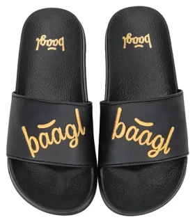 BAAGL Šľapky Logo zlatá veľ. 30 / Šľapky / Protišmyková EVA podrážka