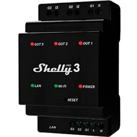 Shelly Pro 3 spínač pohonu Wi-Fi, Bluetooth; Shelly_Pro3