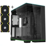 Lian Li O11D EVO RGB čierna + 3× UNI FAN SL Wireless 120 mm / PC skriňa / Mid Tower / Tempered Glass / ARGB PWM (GABU-556)