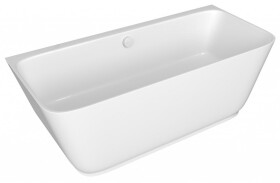 POLYSAN - SKYLLA nástenná stojaca vaňa liaty mramor 170x75x60cm, biela 72430