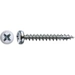 SPAX 0231010450305 polkruhové skrutky 4.5 mm 30 mm krížová dražka Pozidriv ocel 500 ks; 0231010450305