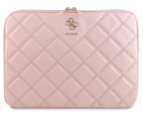 Guess PU Quilted 4G Metal Logo Obal na Notebook 13/14" ružová (57983117868)