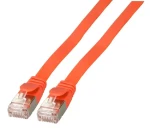 EFB U/FTP Cat6A 3 m červená / Plochý patch kábel / RJ-45 / PVC / 10 Gbit/s (K5545RT.3)