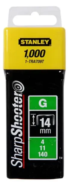 Stanley 1-TRA709T / 14mm 9:16 Spony pre vysoké zaťaženie / typ G 4 | 11 | 140 / 1000 ks (1-TRA709T)