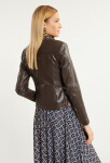 Bunda Monnari Biker Jacket With Stand-Up Collar Brown 36