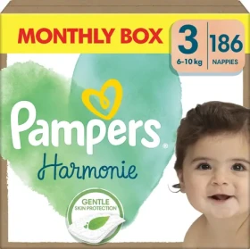 Pampers Harmónia 6-10 kg (186ks) / Plienky / Veľkosť 3 (6-10 kg) (A860)