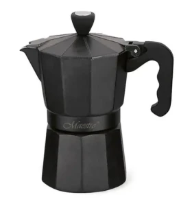 Maestro MR-1666-3 čierna / Moka kanvička / 3 šálky (MR-1666-3-BLACK)
