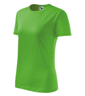 Klasické nové dámske tričko apple green XS