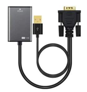 MicroConnect Active adaptér VGA (M) - HDMI (F) s USB napájaním čierna (VGAHDMI)