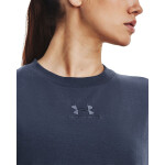 Dámske tričko Printed Extended SS SS23 tm.šedé - Under Armour S