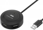Ugreen CR106 USB Hub 4in1 4xUSB 1m čierna (20277)