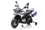 Mamido Detská elektrická motorka Polícia BMW biela