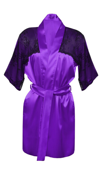 DKaren Housecoat Barbara Violet Violet