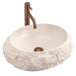 REA - Umývadlo na dosku Mika Warm Beige REA-U7347