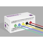 TRU COMPONENTS TC-14085032 Silikónová licna, 0.3 mm², červená, čierna, žltá, modrá, zelená, 1 sada; TC-14085032