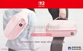HORI Switch 2 Adventure Pack Cozy Pink / Taška cez rameno / pre Nintendo Switch 2