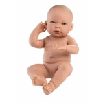 Llorens 84302 NEW BORN HOLČIČKA - realistická bábika bábätko s celovinylovým telom - 43 cm