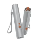 HAMA FL350-C LED svietidlo strieborné / nabíjacie / hliníkové / 350 lm / 100 m / 4 režimy + SOS / rozptyľovač / pútko (228603)