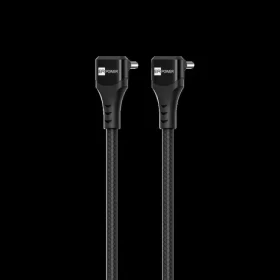 ER Power Double Cobra čierna / Kábel / USB-C/USB-C / PD 100W / uhlové konektory 90 ° / 1,5 m (ERPW2CDC-BK)
