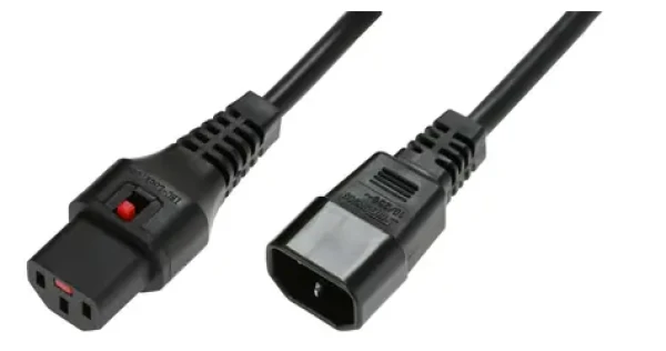 MicroConnect Predlžovací kábel s IEC zámkom C13 - C14 1.5m čierna (PC1003)