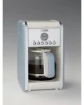 Ariete 1342BL Vintage svetlo modrá / Kávovar na prekvapkávanú kávu / 960 W / až 12 šálok / LCD displej / 24h časovač (00M134205AR0)