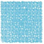 Spirella RIVERSTONE modrá / Protišmyková podložka do sprchy / PVC / 54 x 54 cm