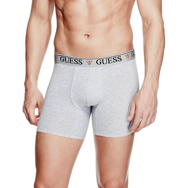 GUESS boxerky Logo Band Boxer Briefs sivé S