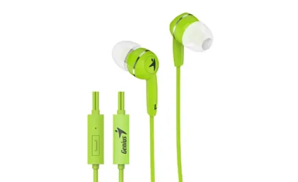 GENIUS slúchadlá HS-M320 zelená/s mikrofónom/4pin 3.5mm jack (31710005416)