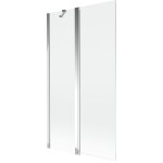 MEXEN - Mist vaňová zástena FIX 100 x 150, transparent, chróm 8A9-100-011-01-00