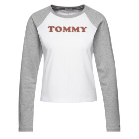 Dámske tričko s dlhým rukávom UW0UW01906-101 - Tommy Hilfiger XS