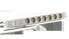 EFB PDU 19" 1U šedá / PDU / 7x CEE 7/3 / Prepäťová ochrana / 16 A (EK631DE.3GR)