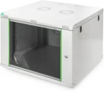 Digitus Dynamic sivá / Nástenný rozvádzač / 19" / 7U / 416x600x600 mm / sklenené dvere / IP20 (DN-19 07U-6/6-EC)